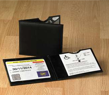 Blue Badge and Timer Holder Black 